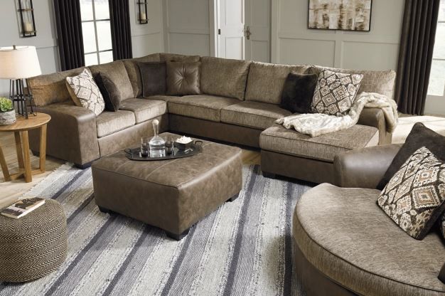Benchcraft® Abalone 2-Piece Chocolate Living Room Set -3