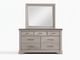 Hickory Dresser and Mirror-2