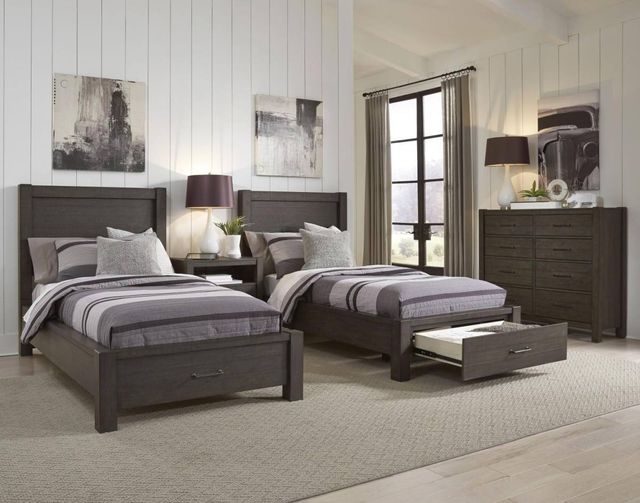 aspenhome® Mill Creek Carob Twin Storage Bed-3