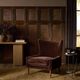 Four Hands Marlow Monte Chocolate Wing Chair-1