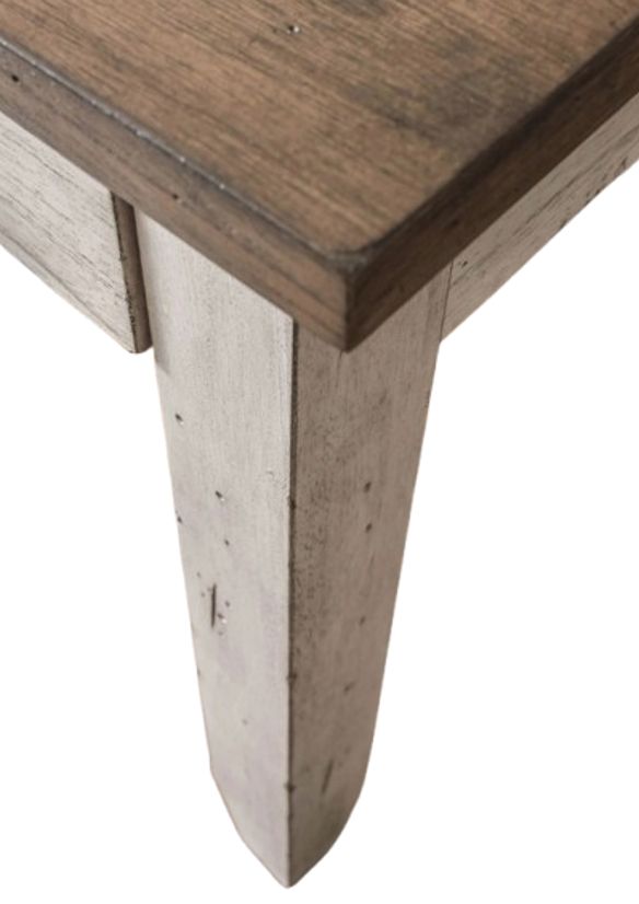 Steve Silver Co. Bear Creek Honey Smoke Multi Function Table with White Base-4