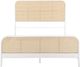 Coaster® Lanewood White King Metal Rod Bed-1