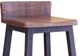International Furniture Direct Pueblo Black/Brown 30" Bar Stool-1