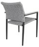 CabanaCoast® Customizable Stellan Aluminum/Natural Fiber Outdoor Dining Arm Chair-2