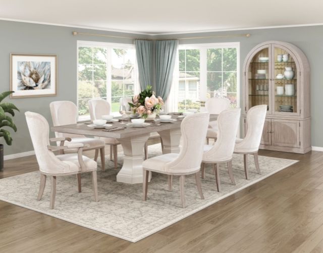 Homelegance® Lofton Ivory/Light Gray Dining Side Chair-1
