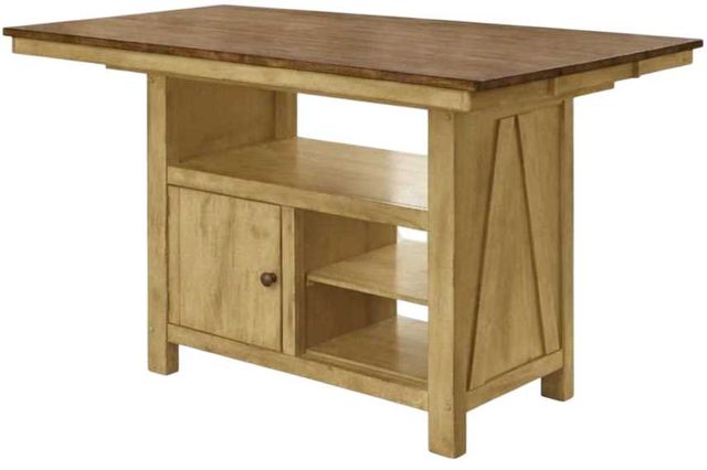 Liberty Furniture Lindsey Farm 5-Piece Brown/Natural Gathering Dining Table Set-2