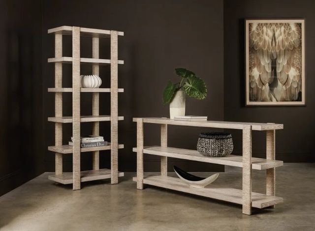 Hooker® Furniture Commerce and Market Natural Console Table with Brown Base-1