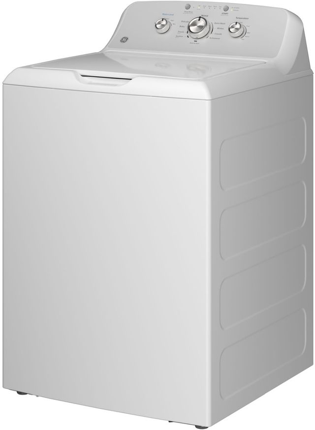 GE® 4.3 Cu. Ft. White Agitator Top Load Washer with Stainless Steel Drum, Cold Plus and Water Level Control-4