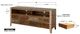 International Furniture Direct Antique Brown Wall Unit-2