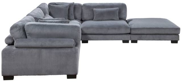 Homelegance® Traverse 2-Piece Plush Gray Modular Sectional with Ottoman-2