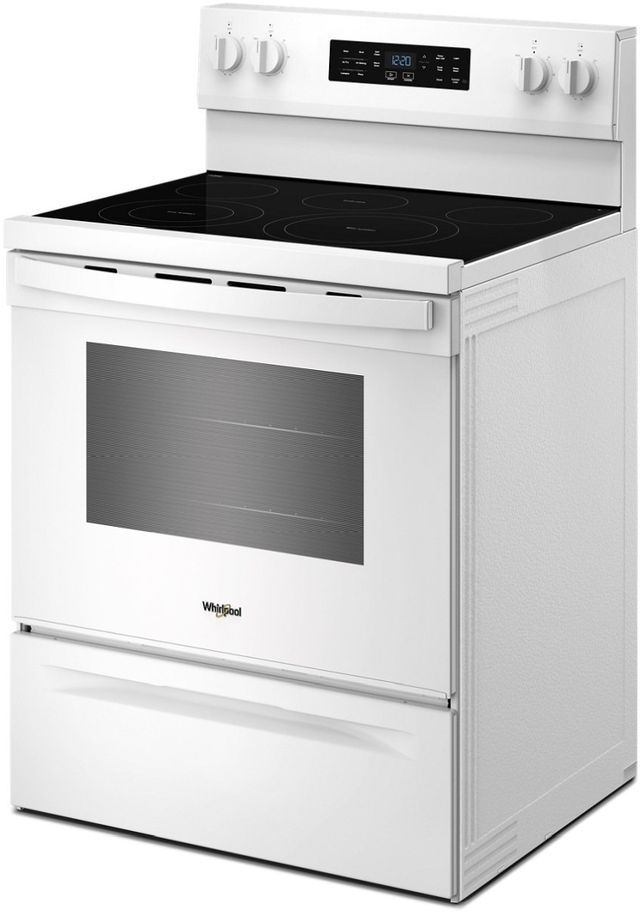 Whirlpool® 30" White Freestanding Electric Range with Air Cooking Technology-3