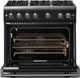 Viking® 5 Series 36" Onyx Pro Style Gas (NG) Range with Polished Chrome Trim-1