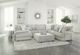 Albany Industries 3-Piece Tweed Silver Left-Arm Facing Chaise Sectional -1