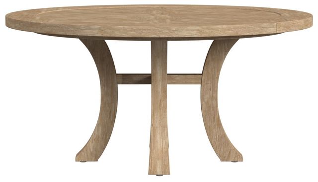 Sunset West Cambria Natural Teak Round Outdoor Dining Table-1