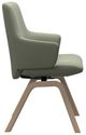 Stressless® by Ekornes® Customizable Laurel Large Low Back Dining Arm Chair with Slanted Legs-2