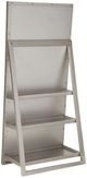 Signature Design by Ashley® Evesen Champagne Floor Standing Mirror with Storage-3