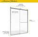 American Standard Silver Shine Top-Roller Semi-Frameless Sliding Shower Door-2