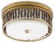 Currey & Company Ferber White/Polished Nickel Flush Mount Light-1