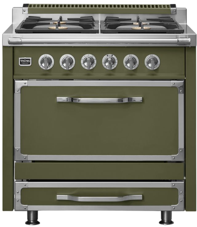 Viking® Tuscany 36" Martini Pro Style Dual Fuel Range-0