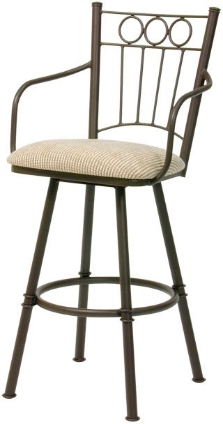 Tabouret Charles II en tissu Trica®