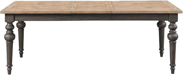 Riverside Furniture Harper Snowy Desert Rectangular Dining Table with Matte Black Base-2