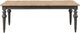 Riverside Furniture Harper Snowy Desert Rectangular Dining Table with Matte Black Base-2
