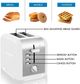 Kenmore® 2 Slice White and Stainless Steel Toaster-4