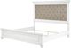 Benchcraft® Kanwyn Whitewash Queen Upholstered Panel Bed-2