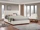 IFDC Beige/Cream King Platform Bed-1