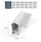 Pure White - Alloy Prismatic TV Frame 32"-3