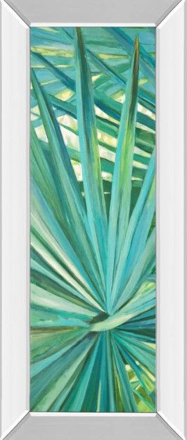 Classy Art Fan Palm I by Suzanne Wilkins Mirror Framed Wall Art-0