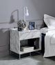 ACME Furniture Azrael Chrome/White Nightstand-1
