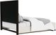 Riverside Furniture Lydia Dark Cabernet/White Queen Upholstered Panel Storage Bed-3