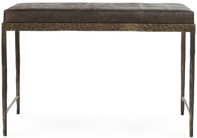 Classic Home Cocoa Brown/Dark Bronze 28" Bench-2