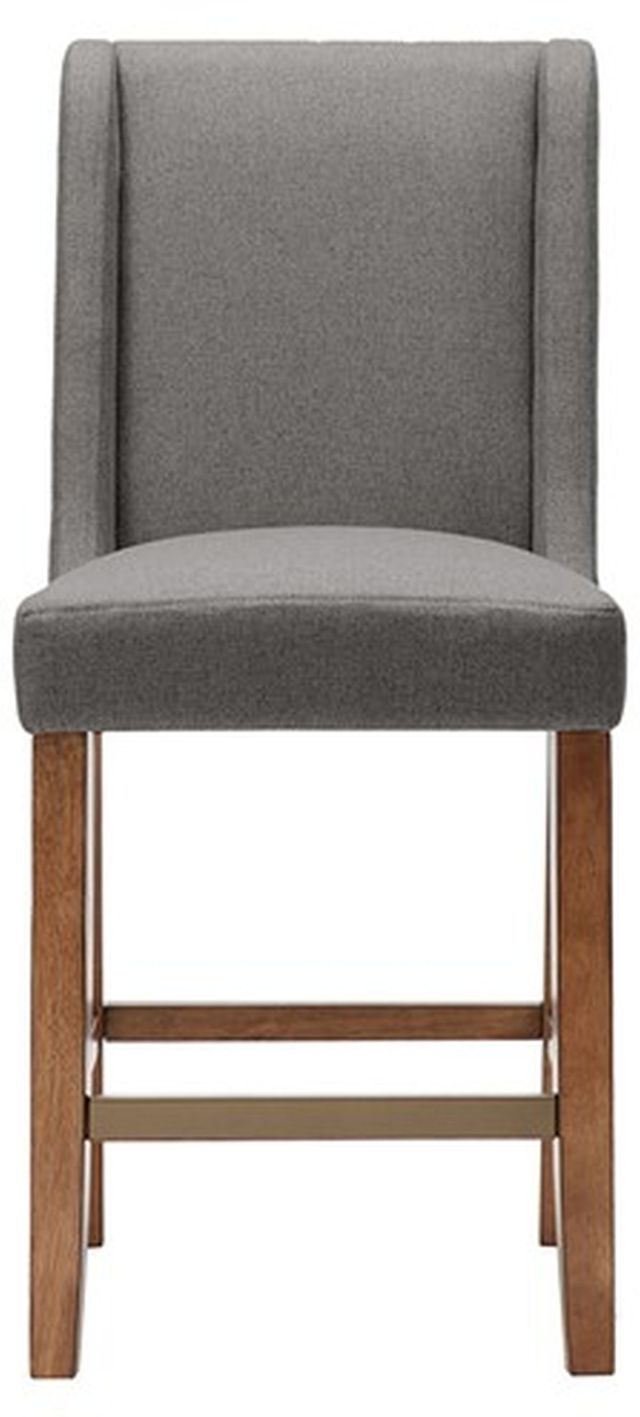 Olliix by Madison Park Grey Brody Wing Counter Stool-1