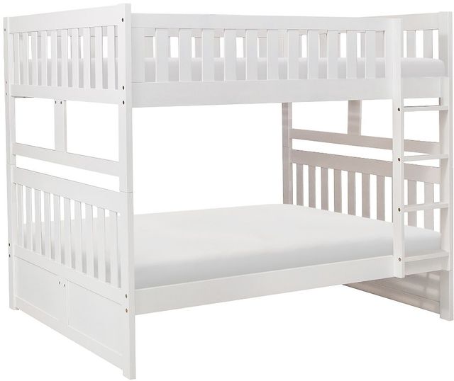 Mazin Furniture Galen White Full/Full Bunk Bed-0