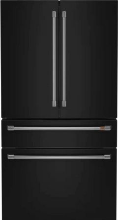 Café™ 36 in. 23.2 Cu. Ft. Matte Black Counter Depth French Door Refrigerator