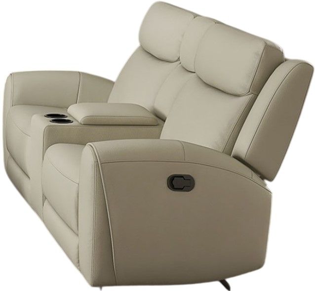 Furniture of America® Jacobus Beige Manual Reclining Loveseat-2
