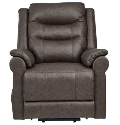 Signature Design by Ashley® Oatman Umber Power Lift Recliner-1