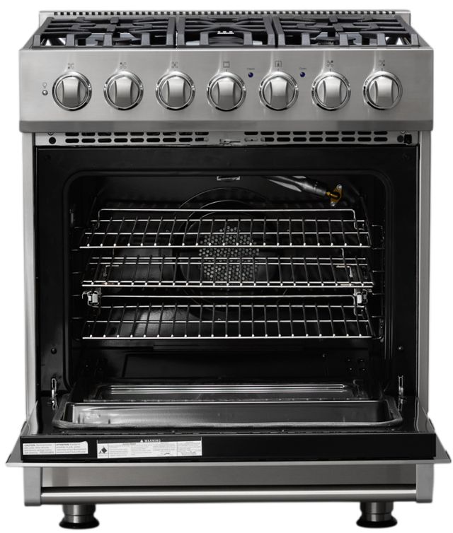 Viking® 3 Series 30" Stainless Steel Pro Style Natural Gas Range-1