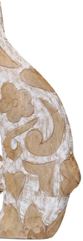 Stylecraft Gold/White 13" Fish Carved-1