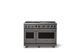 Viking® 7 Series 48" Damascus Gray Pro Style Natural Gas Range with 12" Reversible Griddle-0