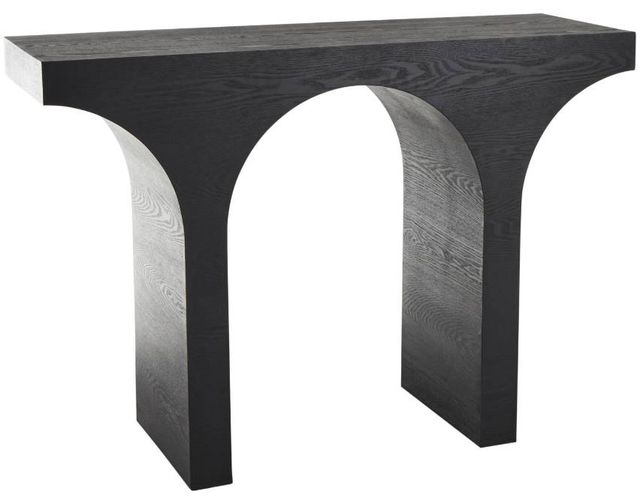 Deco Marche Black Abstract Cutout Arch Console Table-0