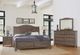 Vaughan-Bassett Cool Farmhouse Gray Queen Sleigh Storage Bed-2