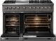 Viking® 5 Series 48" Damascus Gray Pro Style Dual Fuel (NG) Range with Polished Chrome Trim-1