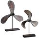 Uttermost® 2-Piece Rust Brown Propeller Sculptures Set-0