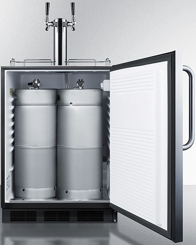 Summit® Commercial 5.5 Cu. Ft. Stainless Steel Beer Cooler/Kegerator-3