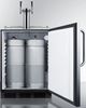 Summit® Commercial 5.5 Cu. Ft. Stainless Steel Beer Cooler/Kegerator-3