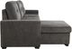 Mazin Furniture Carolina 2-Piece Dark Gray Reversible Pullout Sleeper Sectional and Storage Chaise-2
