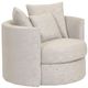 Dynasty Furniture Off-White/Gray Swivel Chair-0